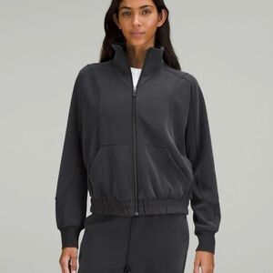 lululemon brushed softstreme funnel-neck zip up